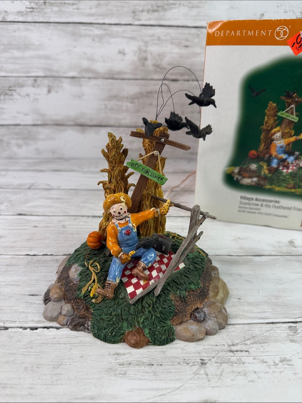 Department 56 Scarecrow And His Feathered Friends Halloween Series Villages